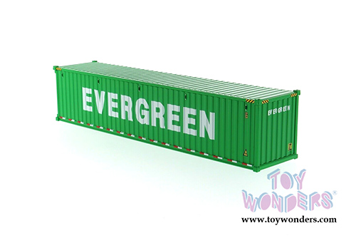 Diecast Masters - 40' Dry Goods Sea Shipping Container "Evergreen" - Transport Series (1/50 Plastic scale model car, Green) 91027D MAP: $24.99