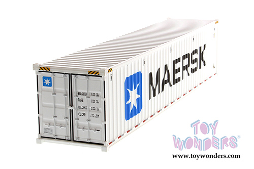 Diecast Masters - 40' Refrigerated Sea Shipping Container "MAERSK" - Transport Series (1/50 Plastic scale model car, White) 91028B