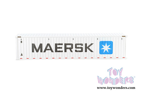 Diecast Masters - 40' Refrigerated Sea Shipping Container "MAERSK" - Transport Series (1/50 Plastic scale model car, White) 91028B