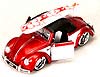 Show product details for Jada Toys VDUBS - Volkswagen Hebmuller Cabriolet Soft Top w/ Surfboard (1949, 1:24, Asstd.) 91128QJ