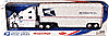 Show product details for Jada Toys United States Postal Service Road Rigz - Peterbilt 387 Tractor Trailer Mail Truck (1:32, White) 91491