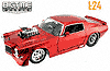 Show product details for Jada Toys Bigtime Muscle - Chevy Camaro Hard Top w/ Engine Blower (1971, 1/24 scale diecast cars, Asstd.) 92000PT