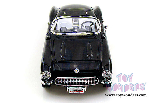 Lucky Road Signature - Chevrolet Corvette Convertible (1957, 1/18 scale diecast model car, Black) 92018BK/12