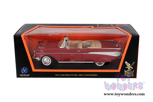 Lucky Road Signature - Chevrolet Bel Air Convertible (1957, 1/18 scale diecast model car, Red) 92108R/12