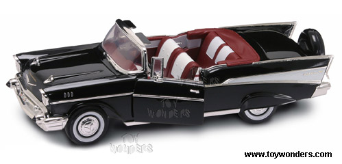 Yatming - Chevrolet Bel Air Convertible (1957, 1/18 scale diecast model car, Black) 92108