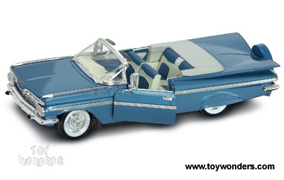 Yatming - Chevy Impala Convertible (1959, 1:18, Blue) 92118