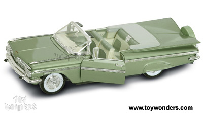 Yatming - Chevy Impala Convertible (1959, 1:18, Green) 92118