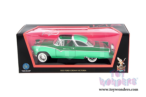 Lucky Road Signature - Ford Crown Victoria (1955, 1/18 scale diecast model car, Green)  92138GN/12