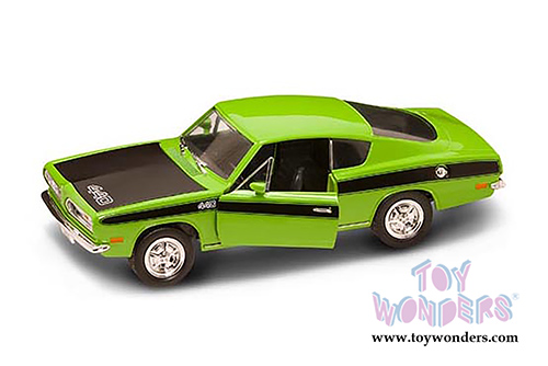 Lucky Road Signature - Plymouth Barracuda Hard Top (1969, 1/18 scale diecast model car, Green) 92179GN/12