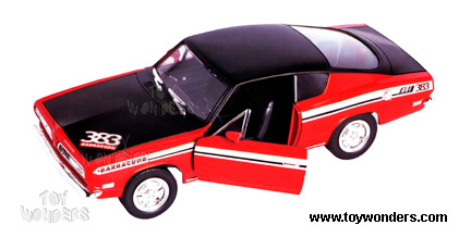 Yatming - Plymouth Barracuda (1969, 1/18 scale diecast model car, Red) 92179