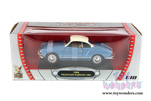 Yatming Road Signature - Volkswagen Karmann - Ghia Hard Top (1966, 1/18 scale diecast model car, Blue) 92198BU