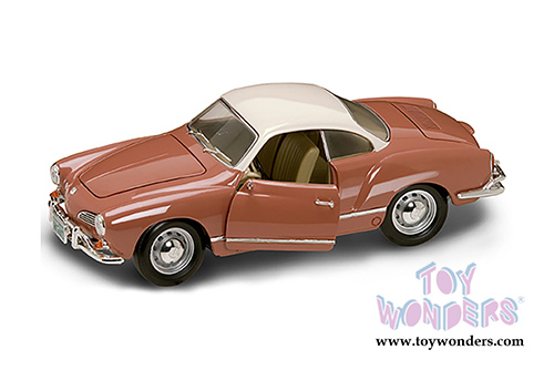 Lucky Road Signature - Volkswagen Karmann - Ghia Hard Top (1966, 1/18 scale diecast model car, Coral) 92198CO/12