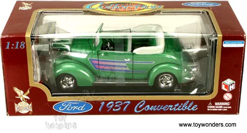 Yatming - Ford Convertible (1937, 1:18, Green) 92238