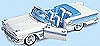 Show product details for Yatming - Pontiac Bonneville (1958, 1:18, White) 92438W