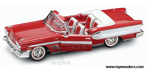 Yatming - Pontiac Bonneville Convertible (1958, 1/18 scale diecast model car, Red) 92438