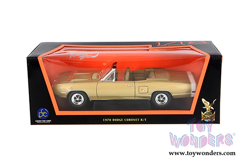Lucky Road Signature - Dodge Coronet R/T Convertible (1970, 1/18 scale diecast model car, Gold Brown) 92548G/12