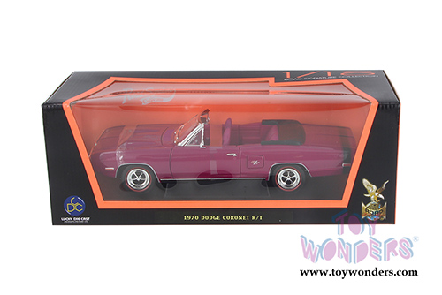 Lucky Road Signature - Dodge Coronet R/T Convertible (1970, 1/18 scale diecast model car, Purple) 92548PR/12