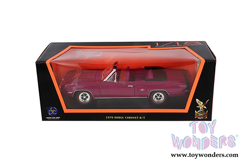 Lucky Road Signature - Dodge Coronet R/T Convertible (1970, 1/18 scale diecast model car, Purple) 92548PR