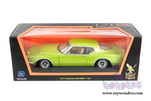 Yatming Road Signature - Buick Riviera GS Hard Top (1971, 1/18 scale diecast model car, Green) 92558GN
