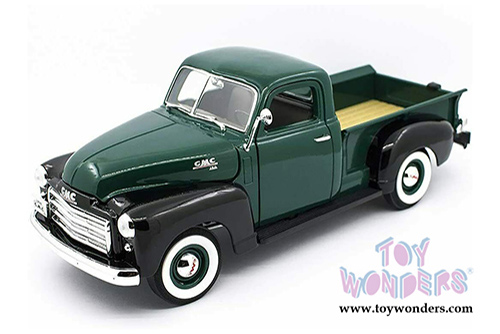 Lucky Road Signature - GMC&reg; Pick-up Truck (1950, 1/18 scale diecast model car, Dark Green/Black) 92648GN