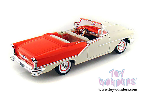 Lucky Road Signature - Oldsmobile Super 88 Convertible (1957, 1/18 scale diecast model car, Orange & Beige) 92758OR/12
