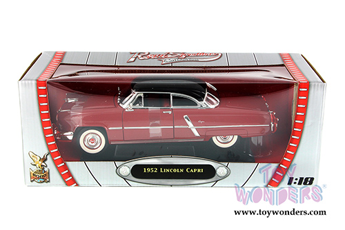 Yatming - Lincoln Capri Hard Top (1952, 1/18 scale diecast model car, Burgundy) 92808BG