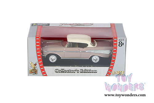 Yatming Road Signature - Chevrolet Bel Air Hardtop (1957, 1/43 scale diecast model car, Pearl) 94201PL
