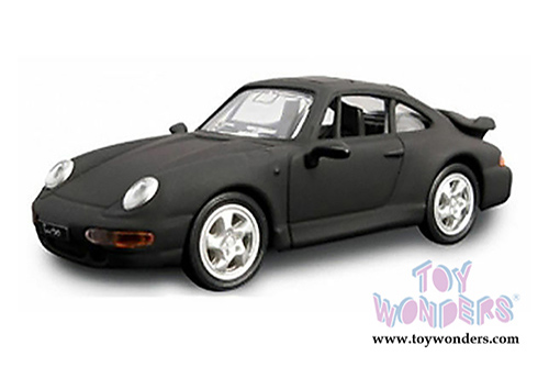 Lucky Road Signature - Porsche 911 Turbo Hardtop (1996, 1/43 scale diecast model car, Matte Black) 94219MBK