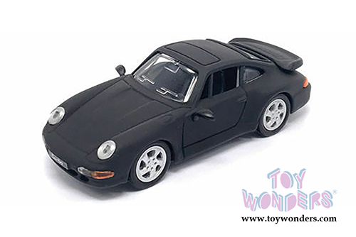 Lucky Road Signature - Porsche 911 Turbo Hardtop (1996, 1/43 scale diecast model car, Matte Black) 94219MBK
