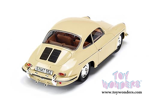 Lucky Road Signature - Porsche 356B/C Hard Top (1956, 1/43 scale diecast model car, Cream) 94220CM