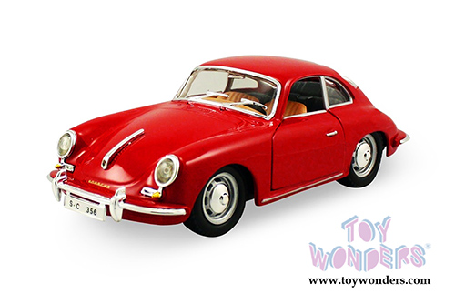 Lucky Road Signature - Porsche 356B/C Hard Top (1956, 1/43 scale diecast model car, Red) 94220R