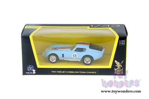 Lucky Road Signature - Shelby Cobra Daytona Coupe Hardtop #11 (1965, 1/43 scale diecast model car, Light Blue) 94242LBU