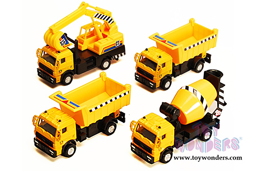 Construction Trucks (4.5" diecast model car, Asstd.) 9531/4D/6