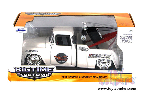 Jada Toys Bigtime Kustoms - Chevy Stepside Tow Truck (1955, 1/24 scale diecast model car, Asstd.) 96401