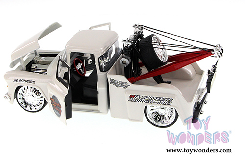 Jada Toys Bigtime Kustoms - Chevy Stepside Tow Truck (1955, 1/24 scale diecast model car, Asstd.) 96402IT