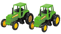 Show product details for Farm Tractor (4", Green) 9661GD