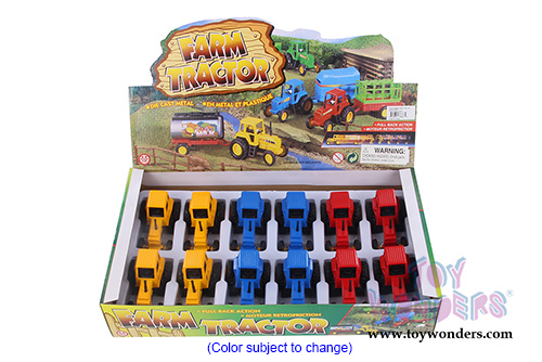 Farm Tractor (4" diecast model, Asstd.) 9661/3D