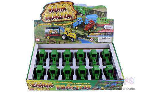 Farm Tractor (4" diecast model, Green) 9661GD