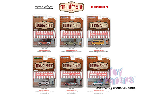 Greenlight - The Hobby Shop Series 1 (1/64 scale diecast model car, Asstd.) 97010/48