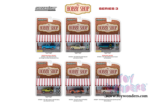 Greenlight - The Hobby Shop Series 3 (1/64 scale diecast model car, Asstd.) 97030/48