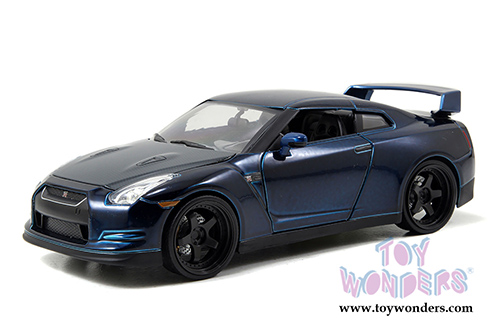 Jada Toys Fast & Furious - Brian's Nissan GT-R Hard Top (2009, 1/18 scale diecast model car, Blue) 97035