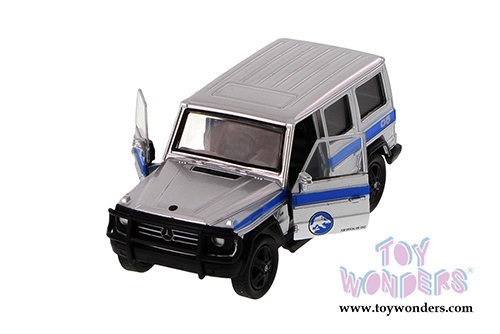 Jada Toys Jurassic World - Mercedes-Benz G550 Truck (1/43 scale diecast model car, Candy Silver) 97076