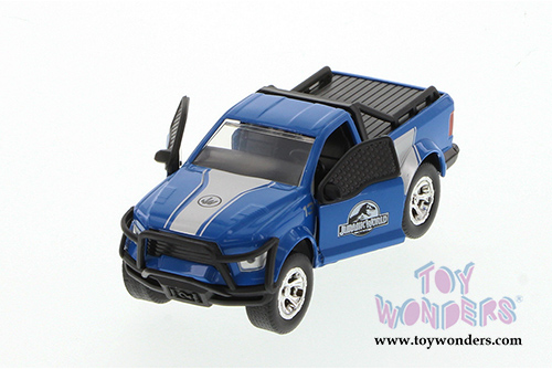 Jada Toys Jurassic World - Rescue Truck (1/43 scale diecast model car, Blue) 97078