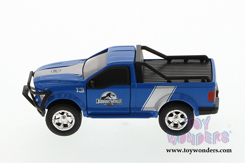 Jada Toys Jurassic World - Rescue Truck (1/43 scale diecast model car, Blue) 97078