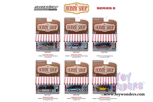 Greenlight - The Hobby Shop Series 8 (1/64 scale diecast model car, Asstd.) 97080/48
