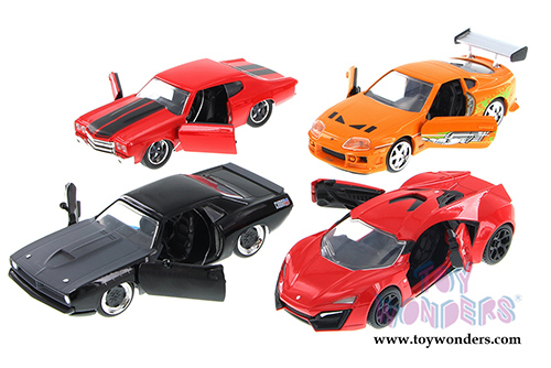 Jada Toys Fast & Furious - Wave 4 Assortment (1/32 scale diecast model car, Asstd.) 97110-W4