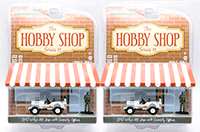 Greenlight - The Hobby Shop Series 11 | Willys MB Jeep® UN "United Nations" White and Security Officer Figurine (1942, 1/64 scale diecast model car, White) 97110A/48