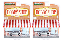 Greenlight - The Hobby Shop Series 11 | Volkswagen Golf MkI GTI and Race Car Driver (1976, 1/64 scale diecast model car,  Silver) 97110C/48