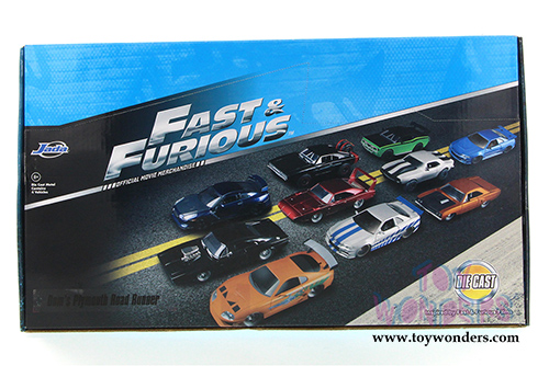 Jada Toys Fast & Furious - Dom's Plymouth Road Runner Hardtop (1970, 1/24 scale diecast model car, Copper) 97127