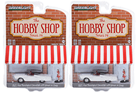 Greenlight - The Hobby Shop Series 14 | Ford Thunderbird Convertible and Woman in Dress (1965, 1/64 scale diecast model car, White) 97140B/48